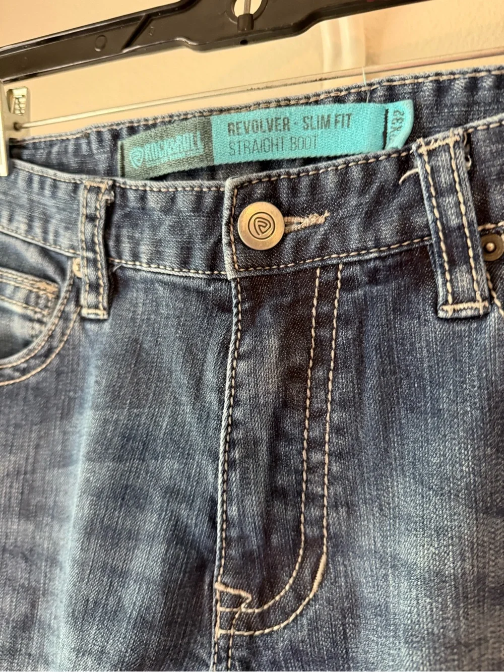 Rock & Roll Men's Dark Blue Straight Fit Jeans